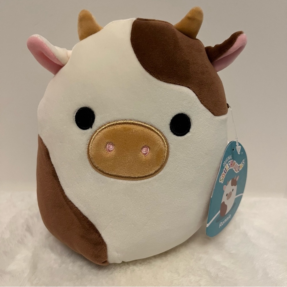 Squishmallow Ronnie Brown Cow 🐮, 7” New